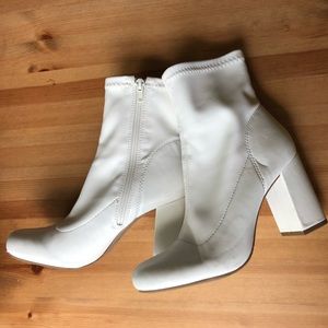 White MIA Ankle Boots